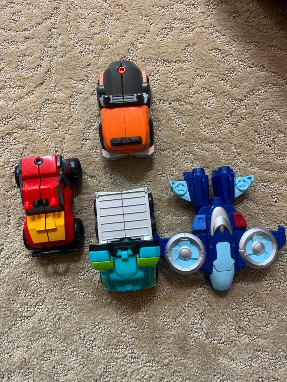 4-Pack Playskool Hero Transformers, like new